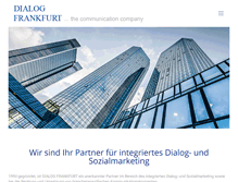 Tablet Screenshot of dialog-frankfurt.de